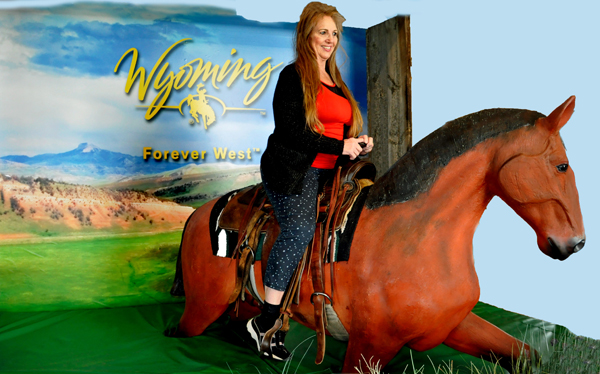 Karen Duquette on a horse